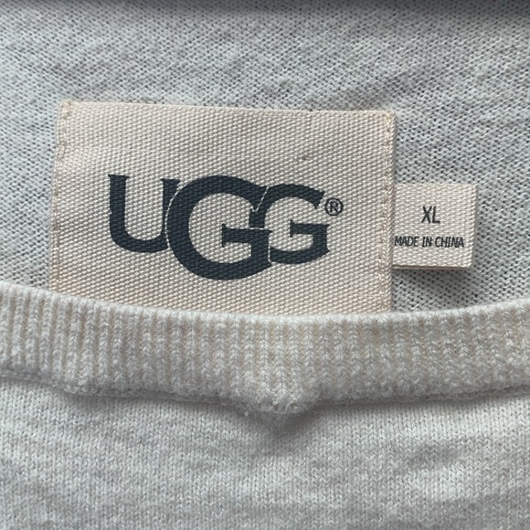 UGG Cream Boxy Short Sleeve Sweater - Picture 2 of 5